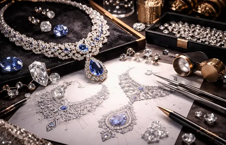 راز های طراحی طلا و جواهرات لاکچری