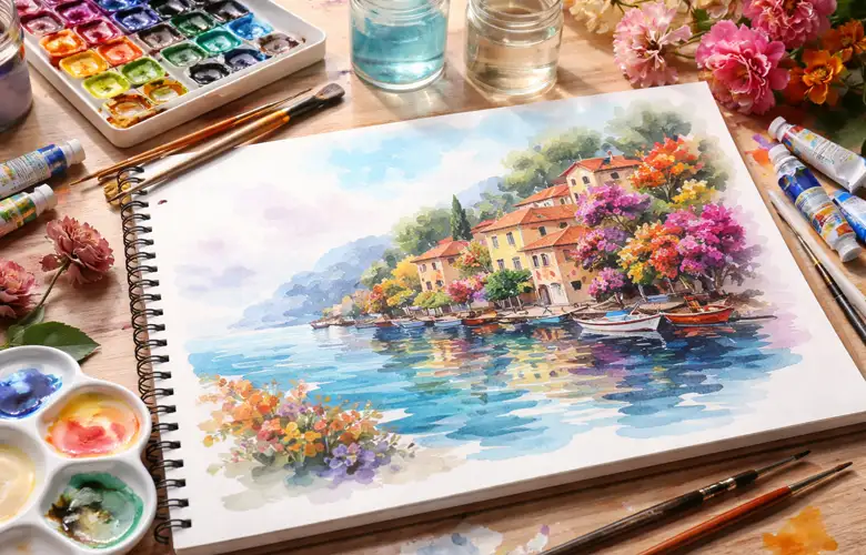 نقاشی آبرنگ را حرفه‌ای یاد بگیرید