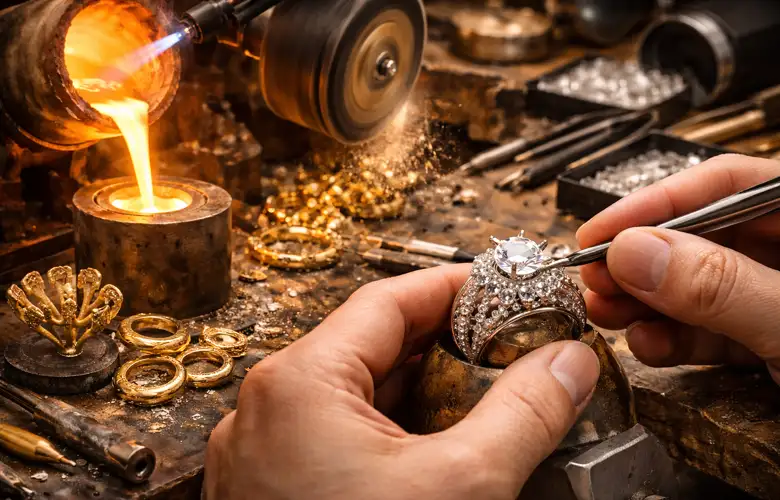 ساخت طلا و جواهر